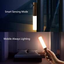 2024 New 2-Piece Set. Intelligent Sensing LED Night Light - Rechargeable, USB Powered, Touch Light, Suitable For Corridors, Hallways, Garages, Safes, Cabinets, And Bathroom Walls Sensing Function - Automatic Human Body Sensing, Energy-Saving And Safe
