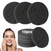 100% Natural Compressed Facial Cleansing Sponge, For Makeup Removal, Daily Cleansing And Exfoliation - White - View 16
