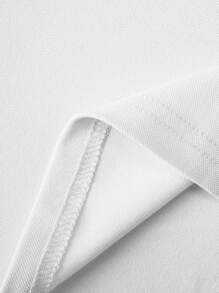 年轻男孩经典学院风骑士刺绣白色长袖 Polo 衫，适合日常穿着、旅行、聚会、户外活动 - 白色 - 查看 9