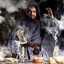 2/4 chiếc thắt lưng da PU thời Trung cổ của nhà giả kim, 4 lọ thuốc nhỏ bằng bần, túi đựng tiền xu phong cách Bắc Âu, phụ kiện tái hiện thời kỳ Phục hưng Viking, quà tặng Giáng sinh LARP - Nhiều màu - Xem 5