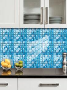 10 片自粘可剥离 DIY 马赛克瓷砖 PVC 水晶膜，切割和组装，用于美化橱柜、餐桌、客厅、卧室、浴室、电视和背景墙装饰和翻新。,翻新贴纸可剥离墙板,墙纸、壁纸,春季装饰物品让您的家焕然一新,拉玛装饰贴纸 - 彩色 - 查看 22