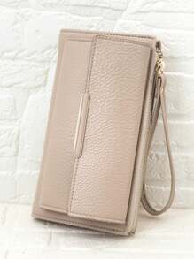 MINGYOU Fashion Soft Material High-End Embroidery Portable Casual Black Mobile Wallet Women's Zipper Mobile Wallet Suitable For Shopping Travel Essential Christmas Gifts Gift Thanksgiving Vintage Gifts For Women Wallet Purse Wallet Long Wallet Wristlet Wallet