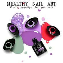 VOKY 6 CÁI/BỘ 7ML Gel làm móng tay màu trơn với bộ gel làm móng tay kim cương vụn sáng bóng, Bộ quà tặng ngày lễ hoàn hảo cho tiệm làm móng DIY dành cho phụ nữ - Nhiều màu - Xem 5