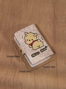 Estuche compacto para mujer con 20 ranuras para tarjetas, puede almacenar tarjetas, licencia de conducir y varias tarjetas, diseño de gato de dibujos animados con botón a presión, regalo de estuche para tarjetas con diseño de gato creativo y doodle para mujeres