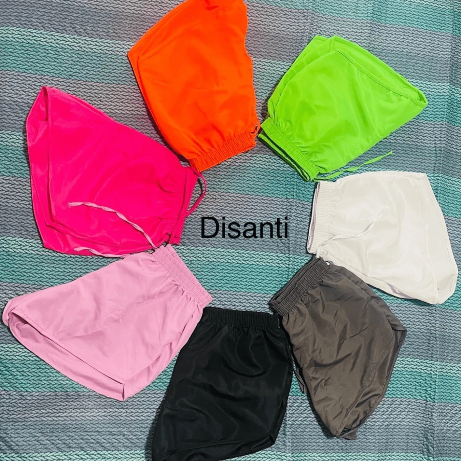 Kit 5 Women's Tactel Shorts For Running, Gym, Beachwear, Sports - 彩色 - 查看 1