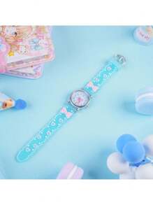 1pc New Bow-Knot Fashionable Cute Cartoon Quartz Watch, Suitable For Daily Attire, Holiday Gift