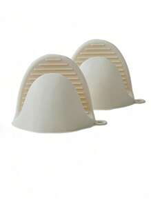 2 Pieces Of Silicone Heat-Insulated Hand Clips, Oven And Microwave Anti-Scald And Anti-Slip, High Temperature Resistant Gloves, Kitchen Silicone Hand Clips - Microwave Oven Gloves - Prevent Burns Silicone Gloves - Perfect For Baking And Grilling - Multicolor - View 10