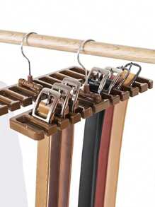 1pc Multi-Function Belt Hanger Organizer Rack For Belts, Ties, Scarves