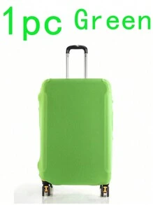 1入組高彈性素色旅行箱保護套,手提箱防護罩,旅行配件手提箱套旅行殼套套行李保護裝置防塵罩適用於返校適用於學生適合男士女性 - 綠色 - 查看 7