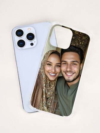 1 Anpassat fotoskal i svart, kompatibelt med 15 Pro Max / S25 Ultra / S25 Plus, Redmi och andra modeller, Anpassning av bröllopsfoton, present till par, vänner, familj, examen, etc., snygg, färgglad, vintage, söt, kontrakterad, rolig, anpassad, personlig, unik, anpassad, perfekta presenter till honom, perfekta presenter till henne, pojkvän, flickvän, familj, vänner, mor- och farföräldrar, par, för årsdagar, för födelsedagar, säsongens val, 2025-telefonskal