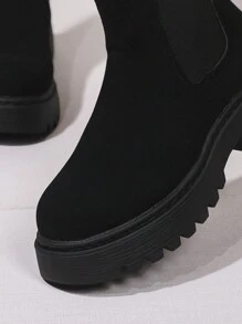 2024 Kobiety Klasyczne Wygodne Modne Wszechstronne Wytrzymałe Lekkie Oddychające Wsuwane Okrągłe Botki Do Kostki Z Grubą Podeszwą