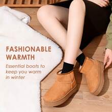 Ankle Boots For Women - Warm Boots Insole Women Boots - Anti-Slip Mini Platform Boots - Lightweight Winter Boots For Women - Snow Boots
