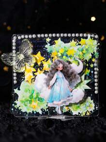 10 张 PET 贴纸、飞溅和明亮的星星、彩色泡泡、创意基本材料、防水装饰贴纸，非常适合 DIY 剪贴簿、日记、平板电脑、手机、照片和工艺品。 - 多色星星 - 查看 6