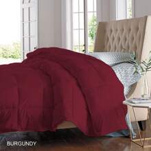 All Seasons Super Soft And Plush Down Alternative Comforter - Available In 8 Colors & 2 Sizes - Cà tím - Xem 3