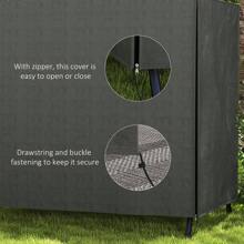Outsunny 3 Seater 600D Oxford Patio Swing Chair Cover Outdoor Garden Furniture Rain Protection Protector Waterproof Anti-UV, 177 X 114 X 152cm / 205 X 124 X 164cm - Dark Grey - View 3