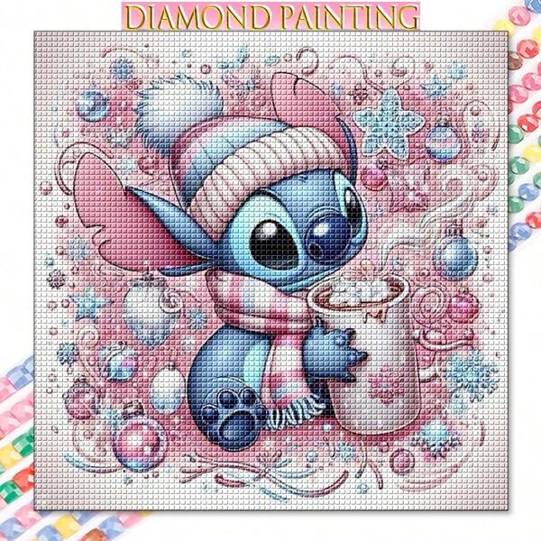 Dipinto di diamanti "Il meraviglioso viaggio di Stitch", serie di diamanti 2024 Stitch, arte DIY a mosaico di diamanti, ricamo artistico, hobby per decorazione domestica e regalo