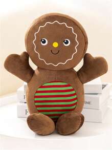 Muñeco de galleta con estampa de "Cuento de Navidad", árbol de Navidad rojo, árbol verde, muñeco de galleta de caramelo - Muñeco de peluche, regalo de cumpleaños para novia, novio, amigo, de tela suave y cómoda, decoración creativa para el hogar - Multicolor - Ver 5