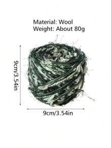 1 szt. 80g włóczka do robienia na drutach - kolorowa włóczka w kropki do szydełkowania na sweter, szalik, czapkę, gruby koc, torbę, lalkę - miękka, ciepła i trwała linia dzianiny