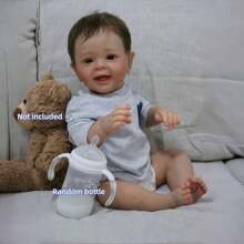 1 Búp bê vải Yannick Baby Reborn 22 inch giống như búp bê sơ sinh với trang phục và phụ kiện làm quà tặng sinh nhật và Giáng sinh cho trẻ em - Nhiều màu - Xem 2