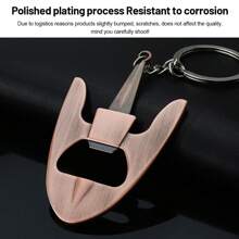 1pc Multi-Functional Bottle Opener Keychain, Metal Rudder & Anchor Keychain, Nautical Club Souvenir, Small Gift, For Outdoor, Camping - Multicolor - View 6