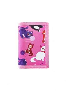 1 chiếc ví gấp ba cho bé gái có thiết kế kỳ lân, nhãn dán và túi có khóa kéo, thích hợp làm quà tặng sinh nhật và Giáng sinh cho thanh thiếu niên [Vị trí hoa văn có thể thay đổi, màu sắc hơi khác biệt giữa các lô] - Nhiều màu - Xem 1