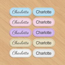 Custom Name-Waterproof And Wash-Resistant Design For Labeling Clothes, Bags, And Accessories-Easy-To-Use For Home, Office, Or Travel-Stickers, Travel Organizer, Diy Kits, Back To School, Personalized Gift, Daycare - Multicolor - View 9
