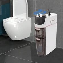 Rainaut Rainat Bathroom Floor Cabinet 2-Tiers Slim Bathroom Storage, Movable Storage Cabinet With Drawers For Small Spaces, Bathroom, Kitchen, Bedroom, White (2-Tier)[Best Gift For Family&Friends]