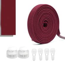 弹性免系带鞋带，扁平鞋带，适用于男士和女士运动鞋。带金属锁的快速松紧鞋带，鞋带。