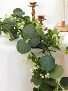 4支180厘米人造尤加利叶藤蔓花，适用于家居装饰、派对、餐桌、房间、婚礼、生日、周年纪念、情人节、圣诞节、秋季装饰、个性化礼物、返校季等场合。 - 彩色 - 查看 7