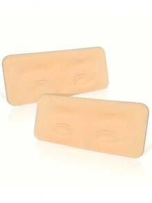 2 件/1 件逼真的人头模型，仿皮革材质，适合化妆练习、眉毛纹身、睫毛和眼妆，有助于提高技能和外观 - 彩色 - 查看 7