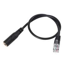 3.5mm Plug Jack To RJ9 For Headset Office Phone Adapter Cable - Multicolor - View 1