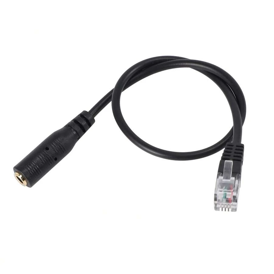 3.5mm Plug Jack To RJ9 For Headset Office Phone Adapter Cable - Multicolor - View 1