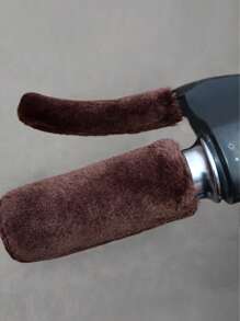 4件装冬季电动自行车/摩托车车把套，毛绒材质，保暖防滑 - 均碼 - 查看 6