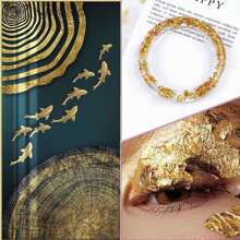 Guldbladslim, vattenbaserat lack, 50 ML/100 ML/200 ML, pysseltillbehör för smycken, hantverk och sömnad, konstförgyllningssats - Svart - Visa 6