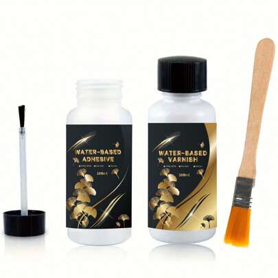 金叶粘合剂，水性清漆，50ML/100ML/200ML，DIY 珠宝制作用品，工艺品和缝纫，艺术镀金套件