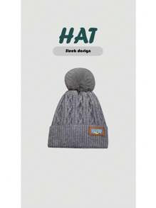 1 bucă căciulă drăguță pentru femei, tip boho, din tricot din poliester, pentru toate anotimpurile