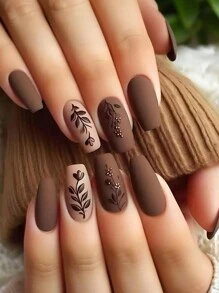 Press On Nails 24 Pieces Of Short Square Cartoon Cute Butterfly Style Fingernails