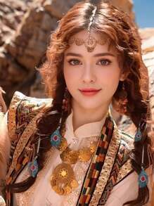 1 dây buộc tóc tua rua bằng da phong cách Boho cổ điển - Nhiều màu - Xem 2