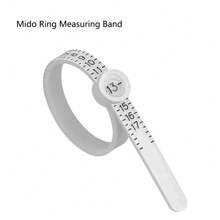 Ring Sizer - Durable Plastic Ring Sizer Tool, Accurate & Reusable, Black & White Ring Measuring Instrument To Measure Finger Circumference And Determine Ring Size - Conventional - View 16
