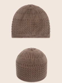 1 件新款刺绣针织无檐便帽，男女通用圆顶帽，穆斯林祈祷帽，平顶刺绣帽，适合日常祈祷和休闲穿着 - 彩色 - 查看 25