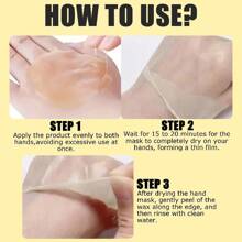 Xioimy Mặt nạ lột tay và chân Bee Peel-Off 50g, Làm sạch sâu tự nhiên, Loại bỏ da chết, Làm mịn nếp nhăn, Làm sáng da tay, Thích hợp cho tay khô, lão hóa, nứt nẻ - Vàng - Xem 4