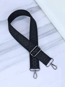 Adjustable Embroidered Strap Handbag, Shoulder Bag, Crossbody Bag, Christmas/Thanksgiving Gift For Women - Black - View 2