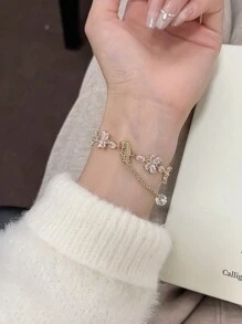 1 件女士奢华优雅蝴蝶结手链带，兼容 38/40/41/42/44/45/46/49mm Ultra 1/2/3、系列 11/10/9/8/7/6/5/4/3/2/1/SE - 白色 - 查看 7