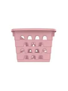 Kit 12 Uninjet Rectangular Baskets For Organization In Any Environment In Blue, White, Black, Pink And Transparent, Durable, Compact And Easy To Clean - Rosa - Xem 2