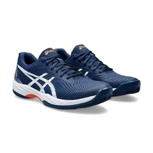 Asics Men's Gel-Game 9 Clay/Oc Court Tennis Shoes - Hải quân và Trắng - Xem 2