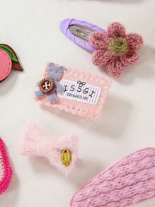 Bộ 8 món kẹp tóc cho bé gái, phụ kiện tóc dễ thương, kẹp tóc mái, kẹp tóc hai bên - Nhiều màu - Xem 4