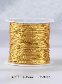 1 件 0.2-1 毫米金/银线花边绳手链项链编织绳适用于 DIY 流苏串珠香巴拉串珠宝制作配件 - 彩色 - 查看 15