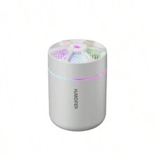 1 件新款迷你车载香薰扩散器，7 色渐变情绪灯，纳米静音雾化加湿器，USB 供电，180 毫升 - 彩色 - 查看 13