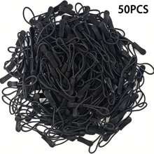 Juego de 50/100 piezas de etiquetas de recambio de cremallera de colores mixtos, clips duraderos para extender y reparar cordones de cremallera, aptos para maletas, mochilas, chaquetas, carteras, bolsos - Juego de tiradores de cremallera de colores surtidos