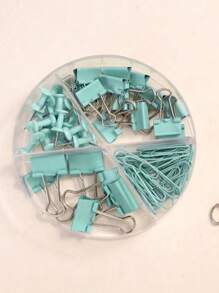 1 套多功能回形针、活页夹、订书钉组合办公和学校用品、返校、学校用品 - 彩色 - 查看 5